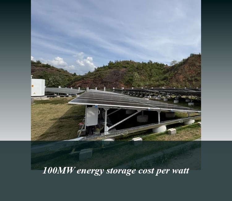 100MW energy storage cost per watt