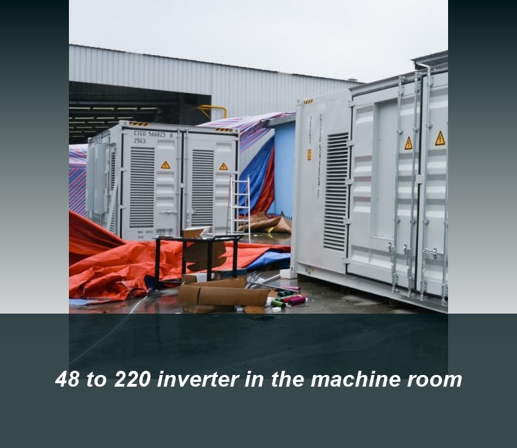 48 to 220 inverter in the machine room