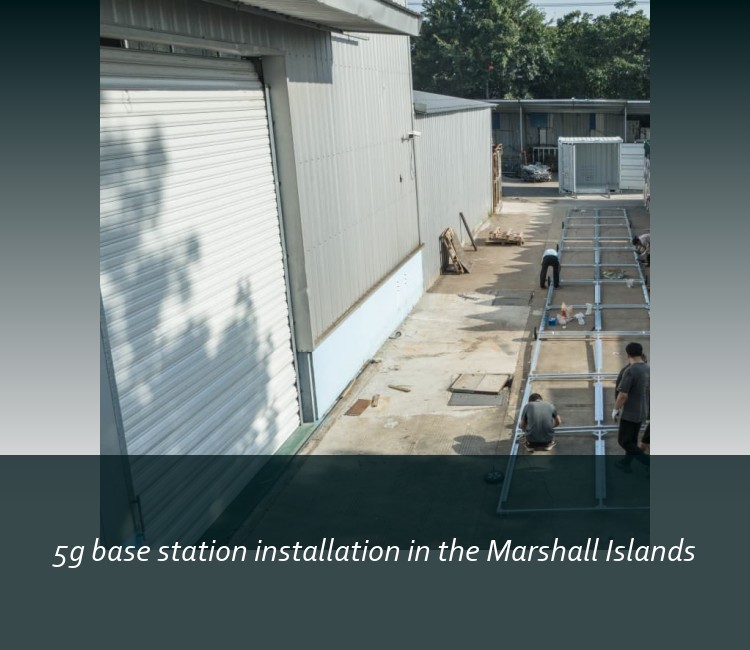 5g base station installation in the Marshall Islands