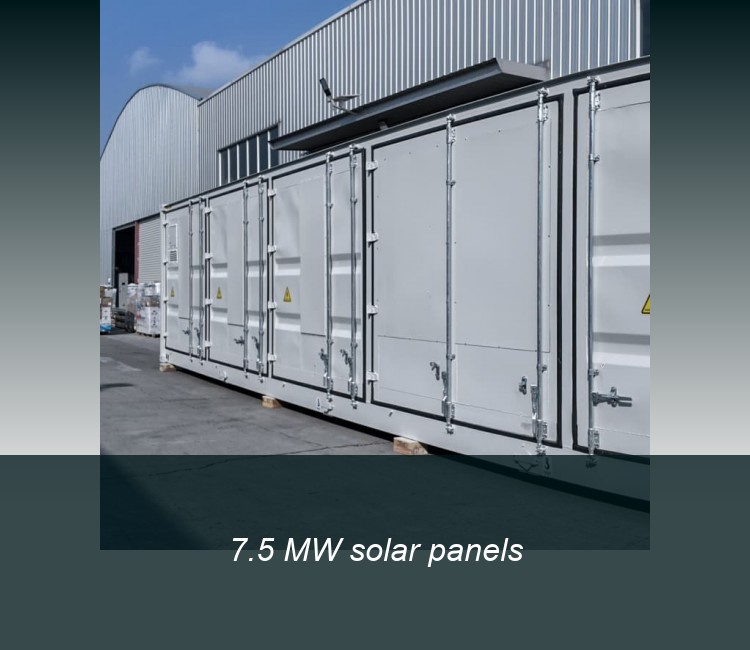 7.5 MW solar panels