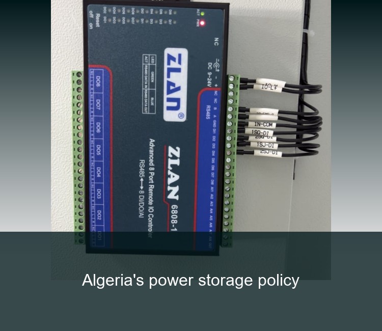 Algeria's power storage policy