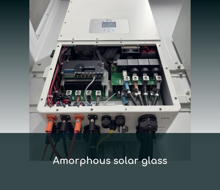 Amorphous solar glass
