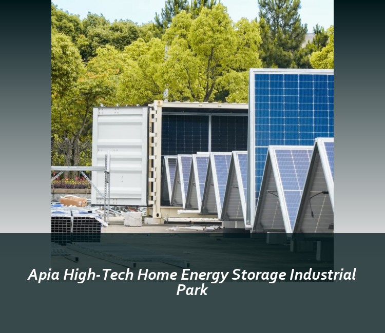Apia High-Tech Home Energy Storage Industrial Park