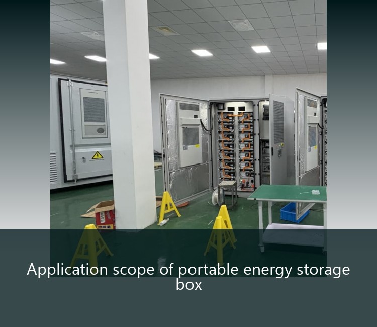 Application scope of portable energy storage box