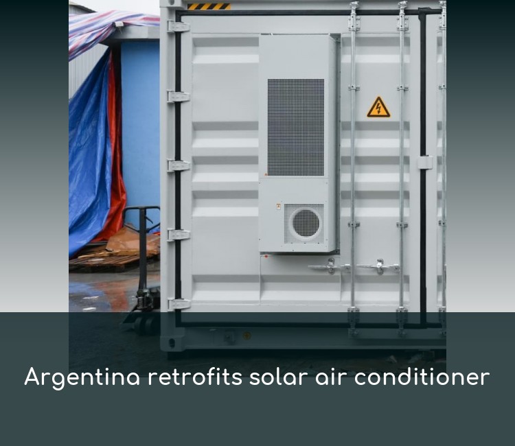 Argentina retrofits solar air conditioner