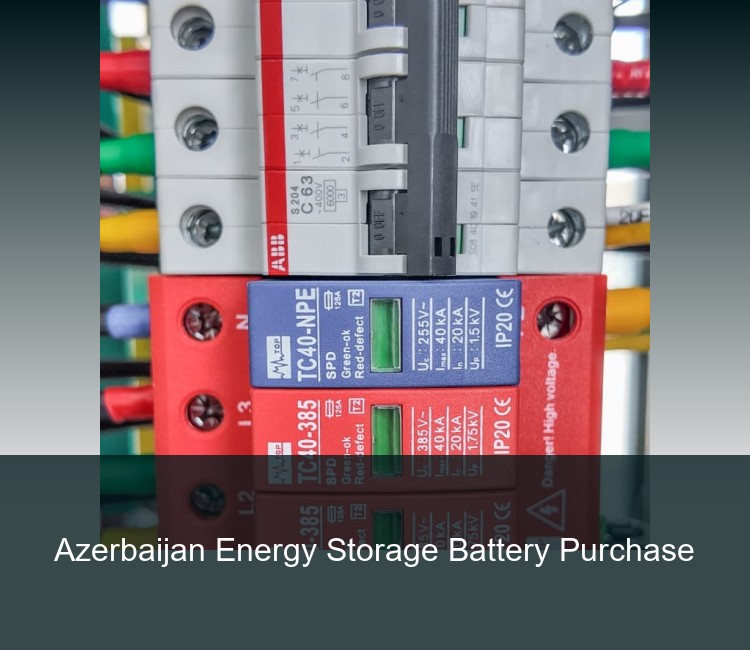 Azerbaijan Energy Storage Battery Purchase