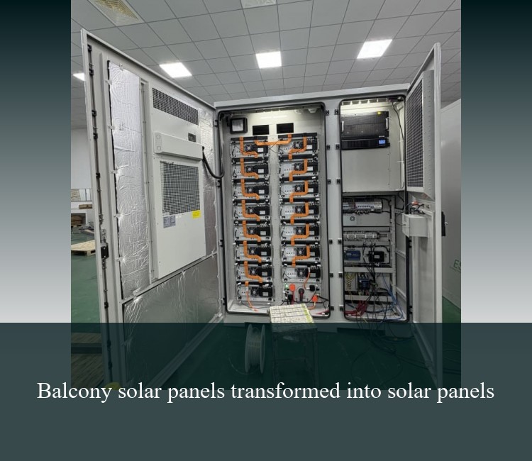 Balcony solar panels transformed into solar panels
