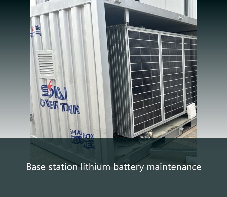 Base station lithium battery maintenance