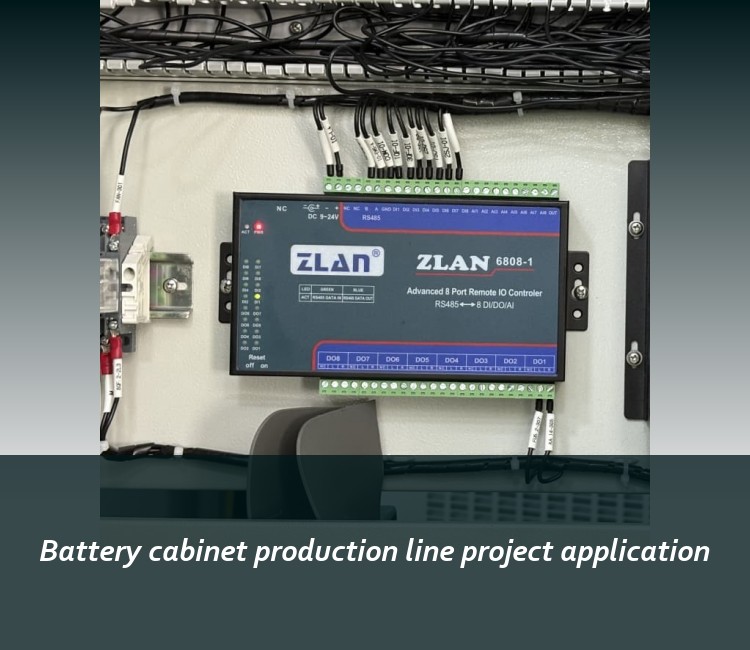 Battery cabinet production line project application