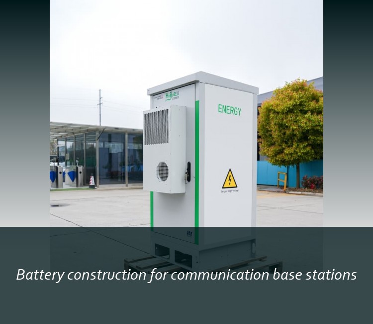Battery construction for communication base stations