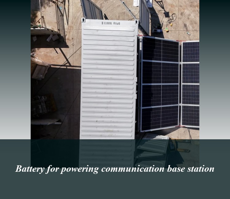Battery for powering communication base station