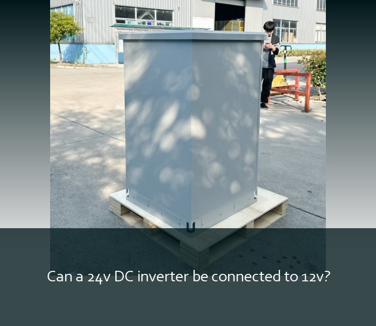 Can a 24v DC inverter be connected to 12v?