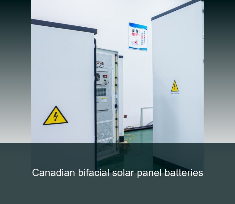 Canadian bifacial solar panel batteries
