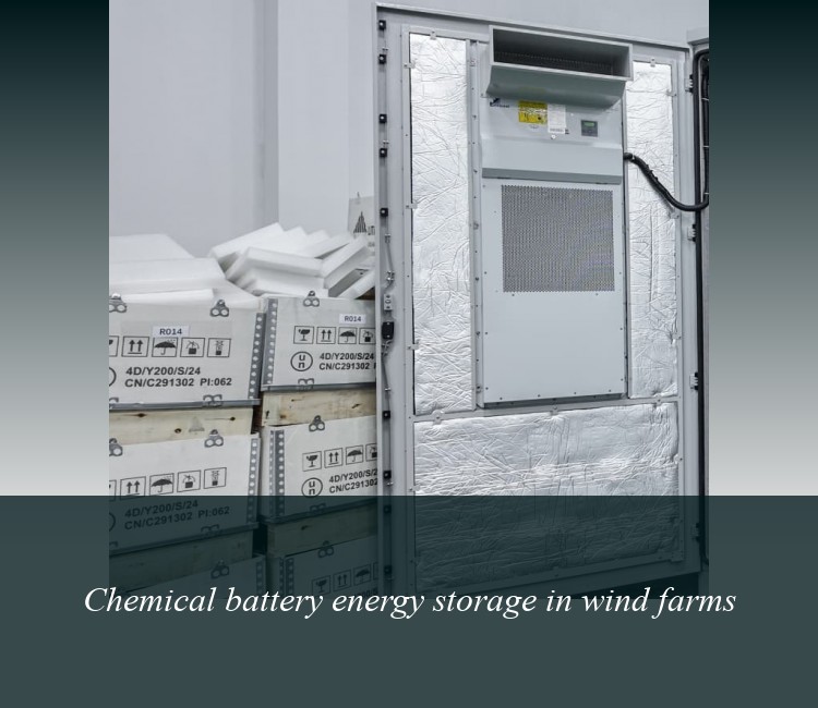 Chemical battery energy storage in wind farms