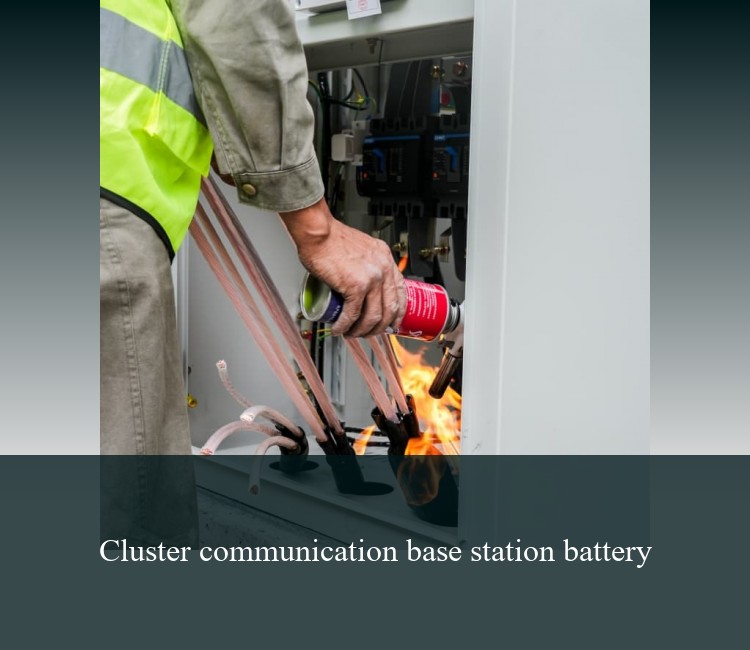 Cluster communication base station battery