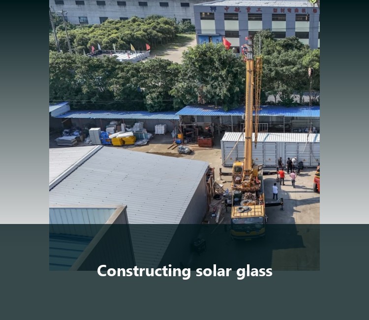 Constructing solar glass