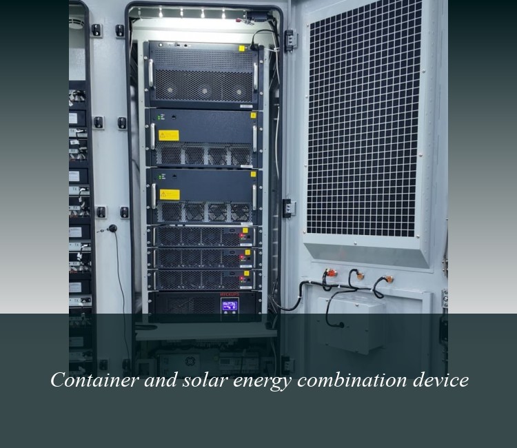 Container and solar energy combination device