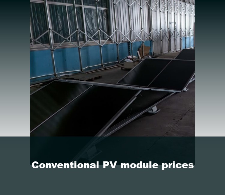 Conventional PV module prices