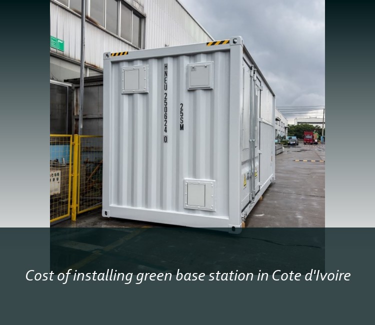 Cost of installing green base station in Cote d'Ivoire