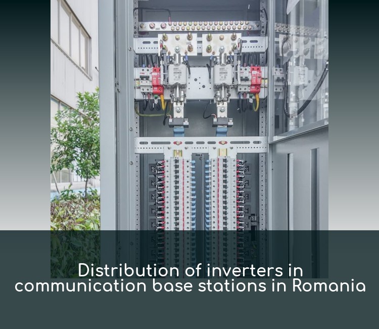 Distribution of inverters in communication base stations in Romania
