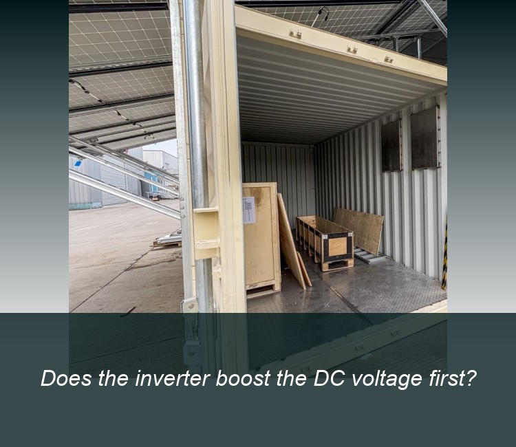 Does the inverter boost the DC voltage first?