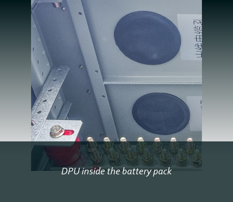 DPU inside the battery pack