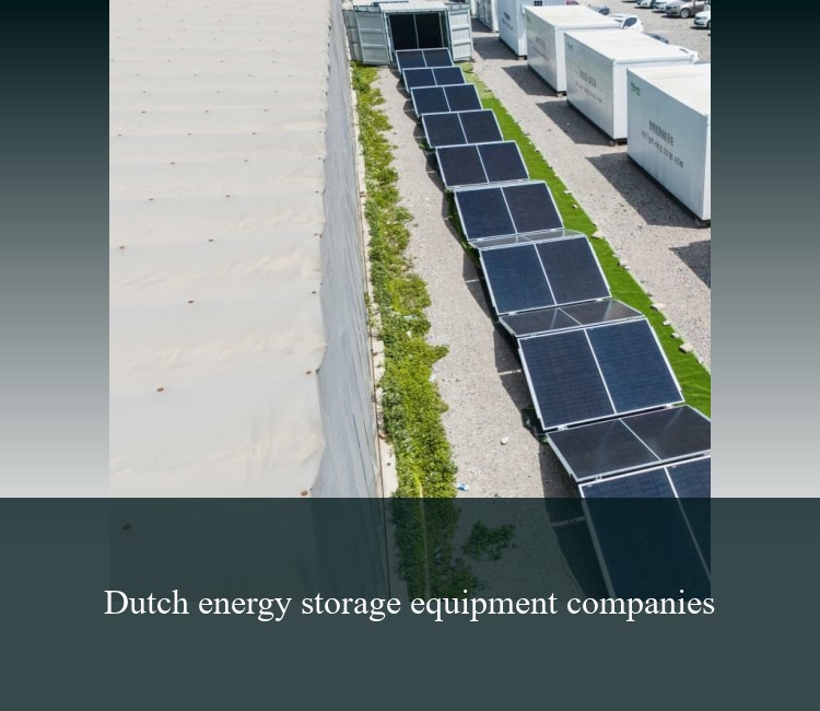 Dutch energy storage equipment companies