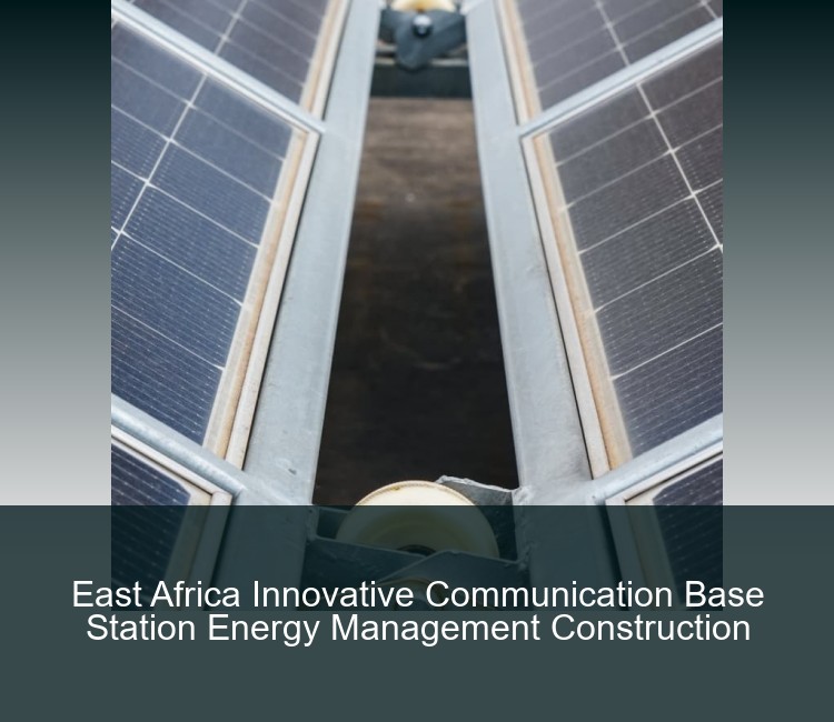 East Africa Innovative Communication Base Station Energy Management Construction