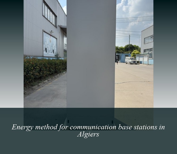 Energy method for communication base stations in Algiers