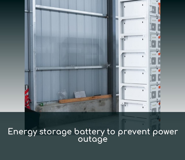 Energy storage battery to prevent power outage