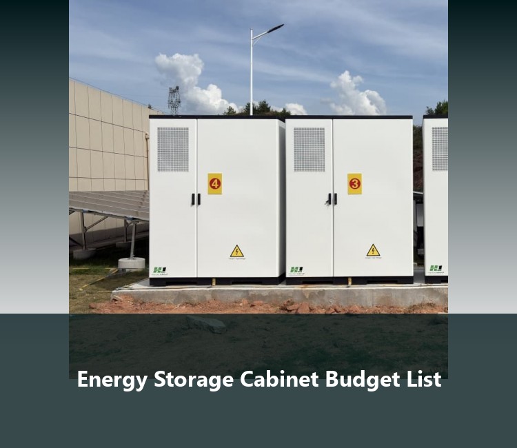 Energy Storage Cabinet Budget List