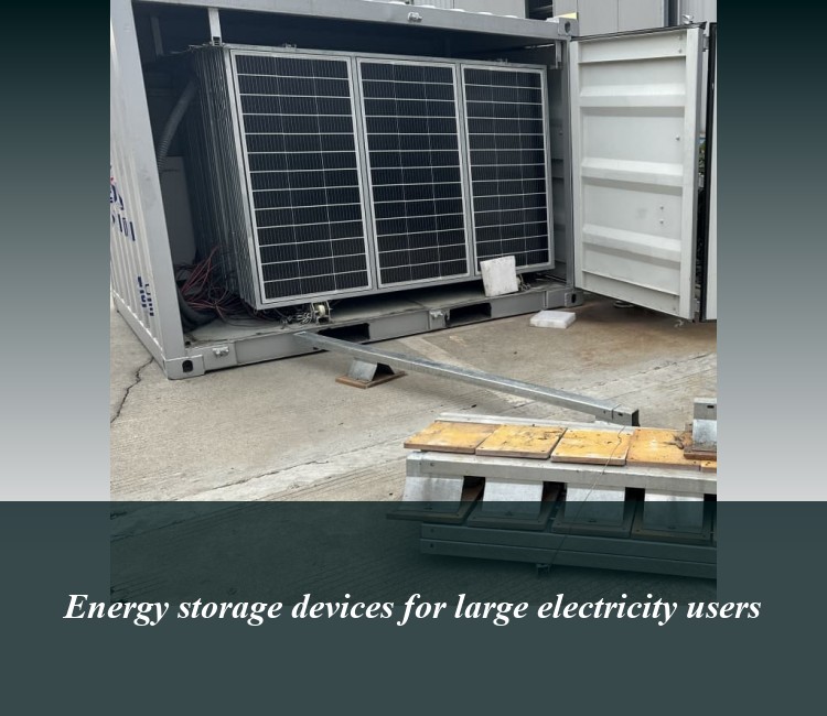 Energy storage devices for large electricity users