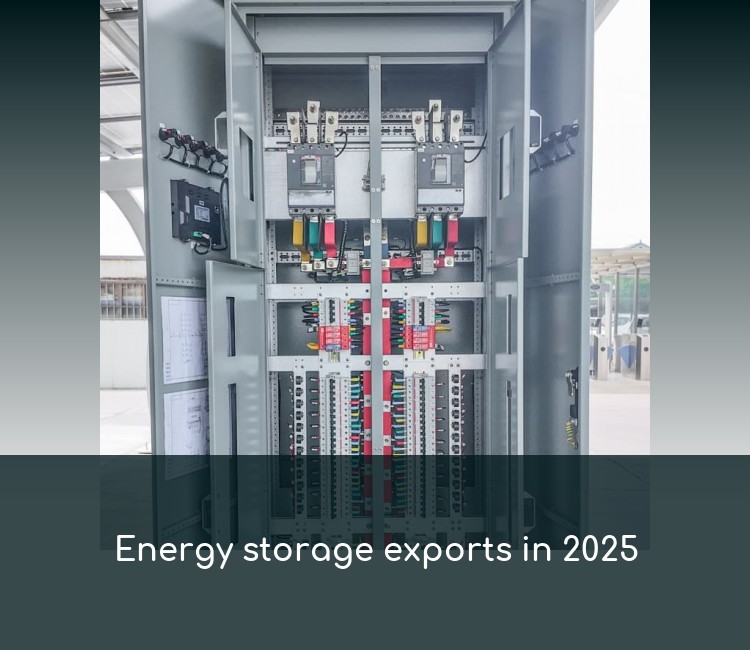 Energy storage exports in 2025