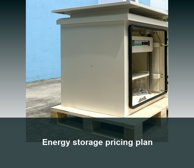 Energy storage pricing plan