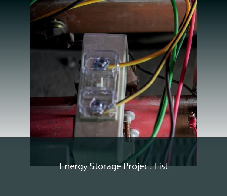 Energy Storage Project List