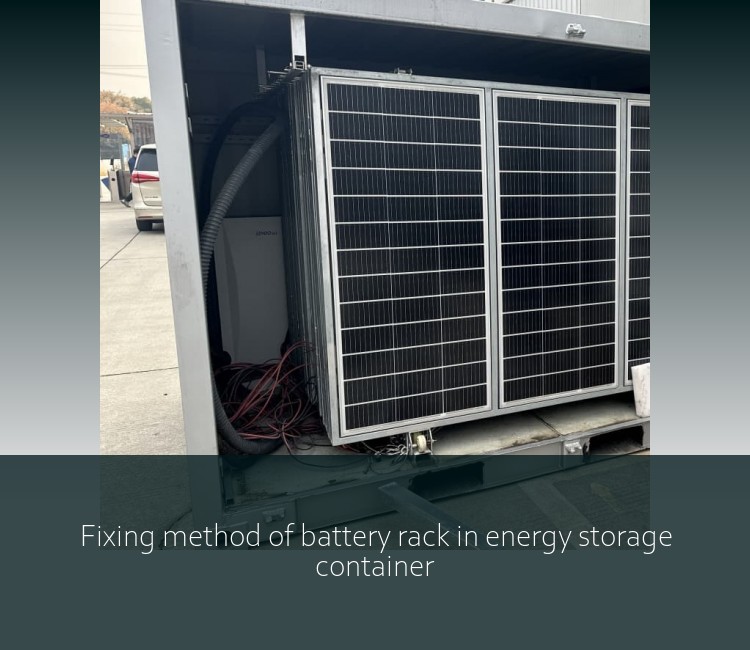 Fixing method of battery rack in energy storage container