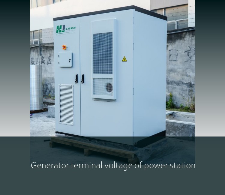 Generator terminal voltage of power station