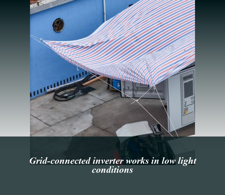 Grid-connected inverter works in low light conditions