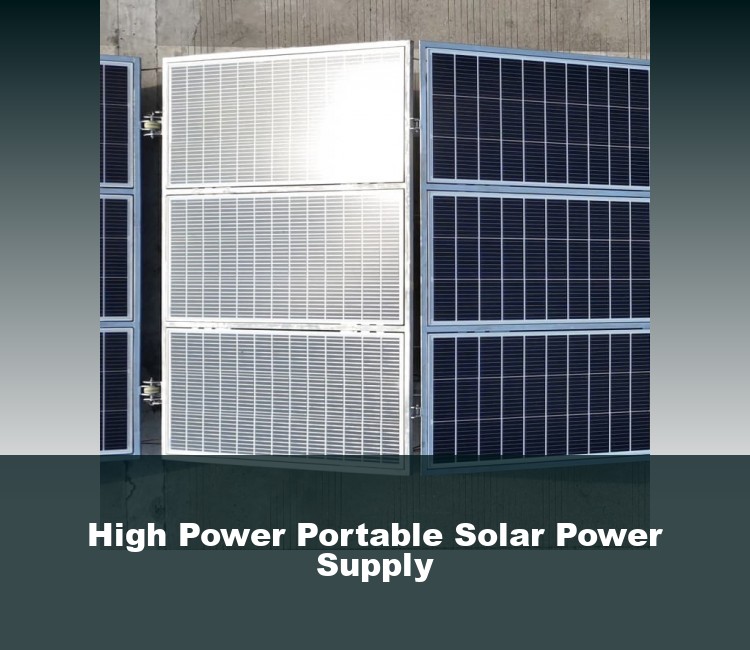 High Power Portable Solar Power Supply