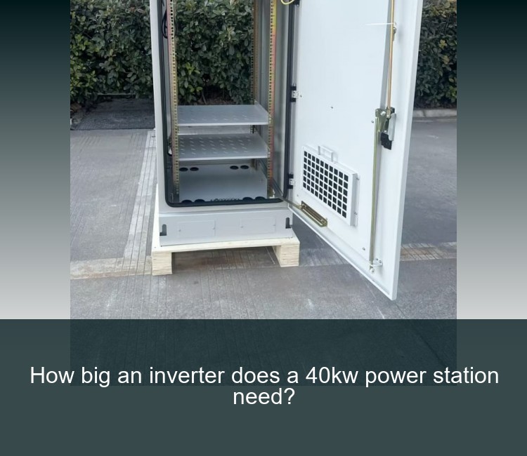 How big an inverter does a 40kw power station need?
