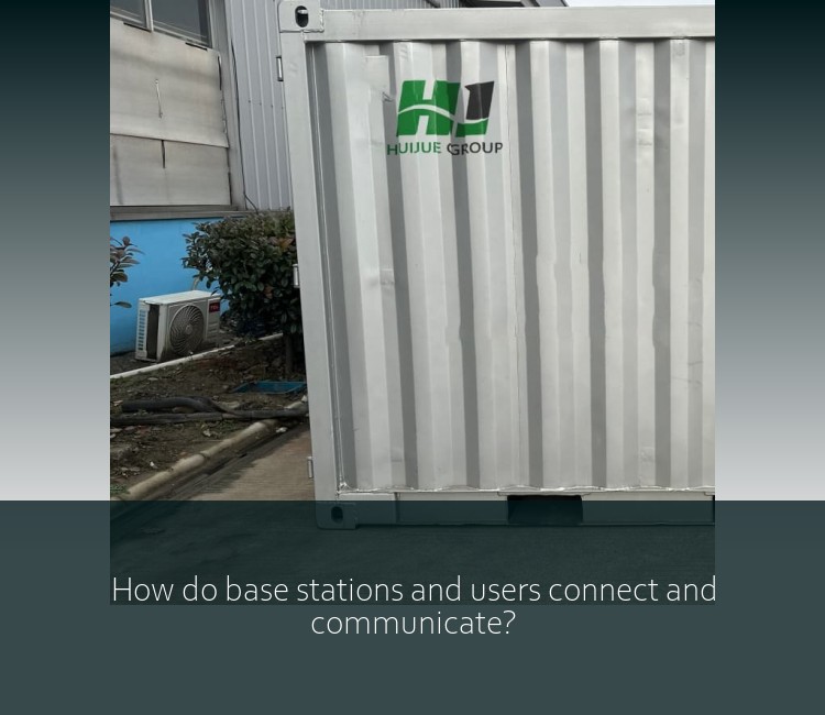 How do base stations and users connect and communicate?