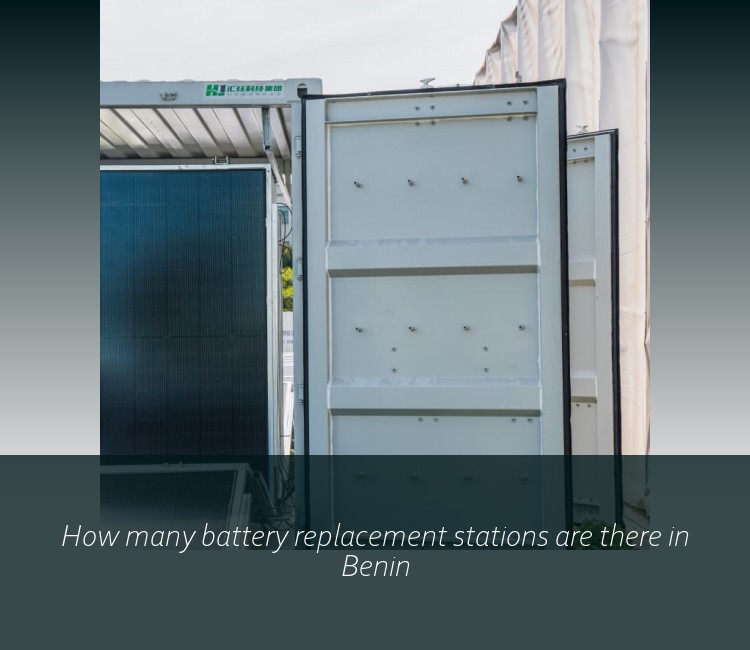 How many battery replacement stations are there in Benin