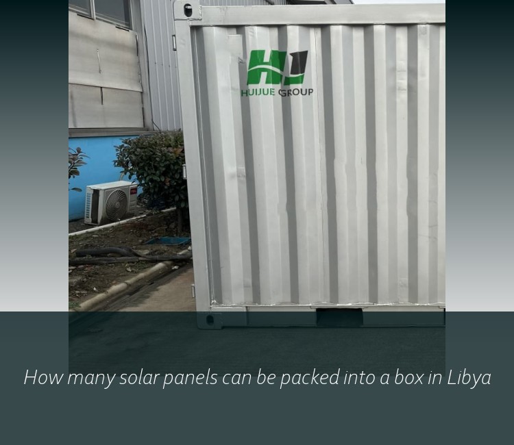 How many solar panels can be packed into a box in Libya