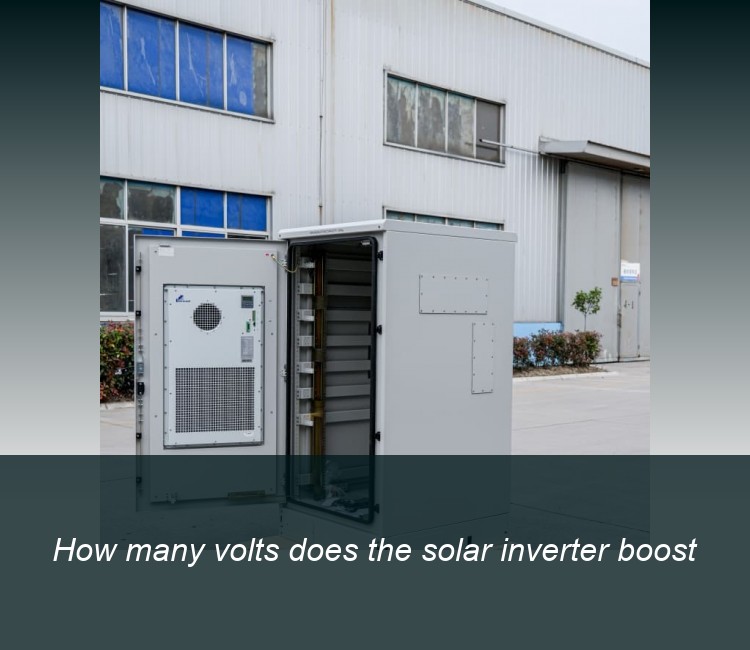 How many volts does the solar inverter boost