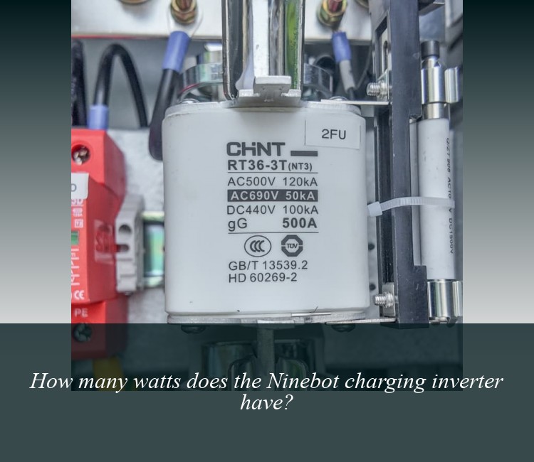 How many watts does the Ninebot charging inverter have?