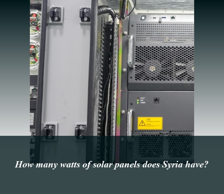 How many watts of solar panels does Syria have?