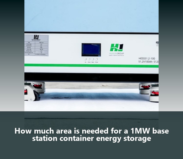 How much area is needed for a 1MW base station container energy storage
