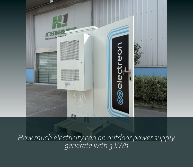 How much electricity can an outdoor power supply generate with 3 kWh