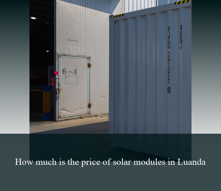 How much is the price of solar modules in Luanda