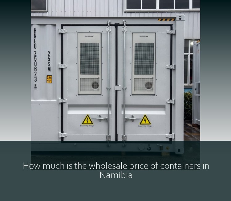 How much is the wholesale price of containers in Namibia